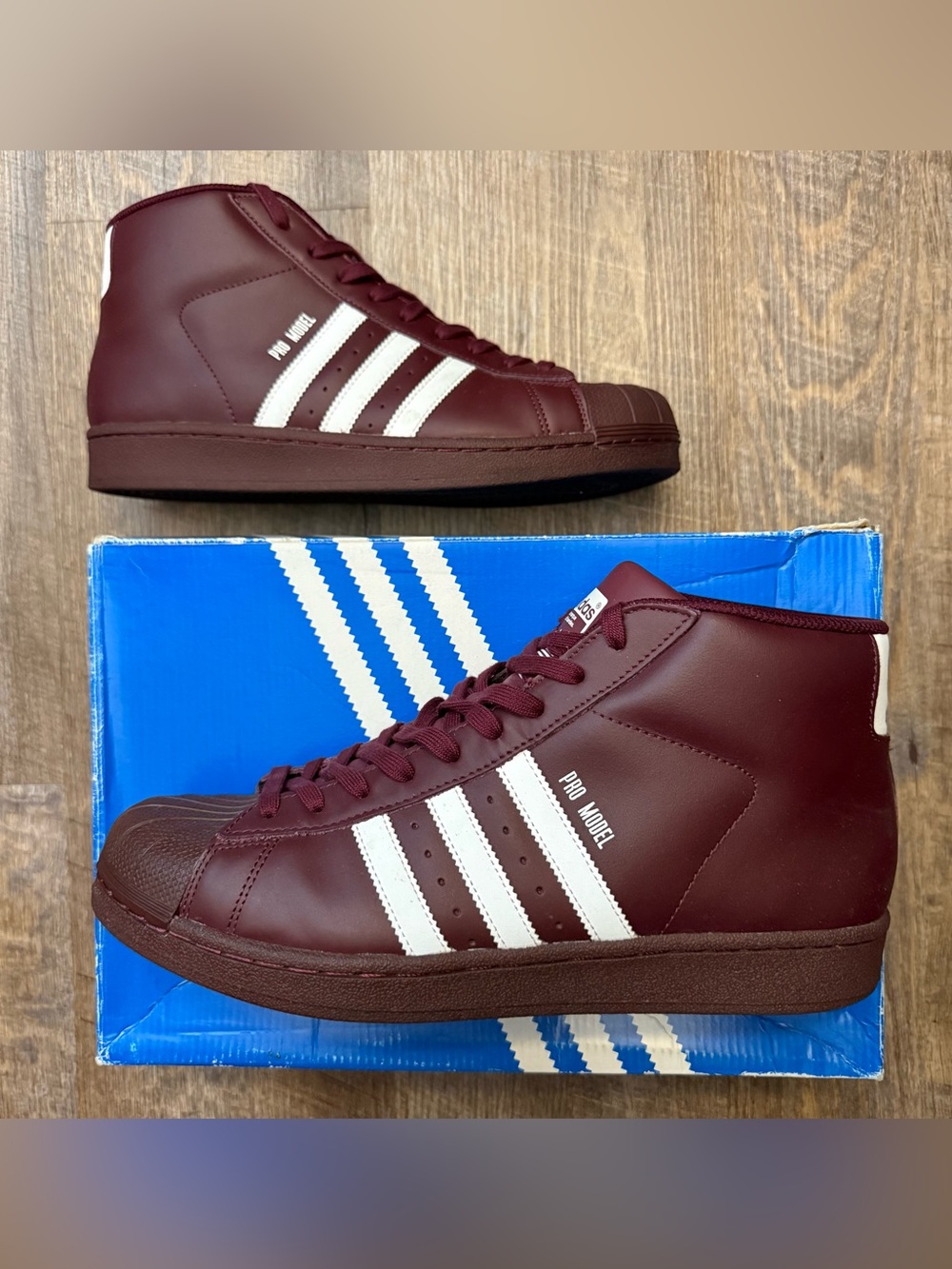 Adidas Pro Model Maroon White